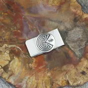 #23946 Navajo / Stanley Gene "Man in the Maze" Sterling Silver Money-clip
