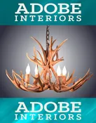 4 Light Mule Deer Antler Chandelier