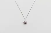0.50Ct Lab Grown Round Brilliant Diamond Bezel Pendant