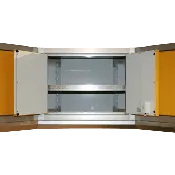 [ProII] Aluminum Adjustable Corner Shelf 15″D X 32″W