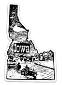 F+F Iowa Sticker
