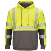 Bulwark® Men's Hi-Visibility Color Block Pullover Fleece Sweatshirt
