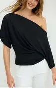 Black Off Shoulder Blouse