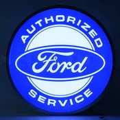 15 INCH BACKLIT LED LIGHTED SIGN  FORD AUTHORIZED SERVICE – 7FORDS