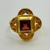 14k Byzantine Garnet Ring