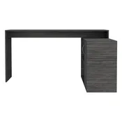 Bureau en L pour Bureau, Salon, Appartement, Chêne Fumé