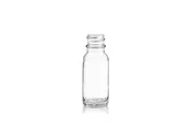 1/2 Oz Clear Glass Boston Round Bottle 18-400