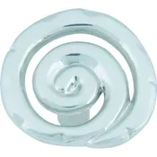 Atlas Homewares 140-BRN 1-1/2in (38mm) Scroll Brushed Nickel Round Knob