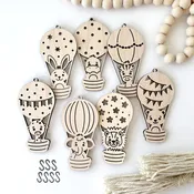 Baby Animals Wood Garland