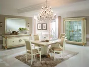 Gianni Italian Dining Room in Gold Leaf