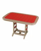 42 in. by 64 in. Oval Poly Table