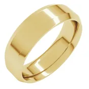 Beveled-Edge Comfort-Fit Flat Band