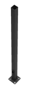 15 Ft Square Steel Light Pole – 4 In Square – 11 Gauge – Drilled Two Sides – Square Base