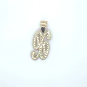 10K CURSIVE INITIAL CHARM "X"