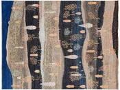 21st Century Modern Indian Gabbeh Style Rug  9 X 12