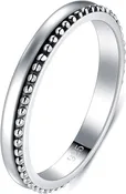 Beaded Bali Stackable Wedding Band