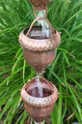 Acorn Copper Cup Rain Chain