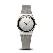 BERING Classic 27mm Polished Silver Milanese Strap Women's Watch 12927-010