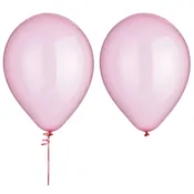 100-Pack Clear Pink Latex Balloons - 11-Inch
