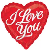 I Love You Mylar Balloon (styles vary)