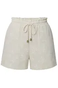 Another Love Audra Drawcord Embroidered Elastic Waist Short