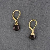 14K Gold Filled Garnet Drop Earrings