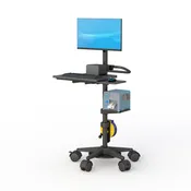 DELL WYSE Mini-PC Mobile Computer Pole Cart
