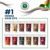 Henna Hair Dye Mix 400g + 50g Henna — 12 Shades, Long or Thick Hair