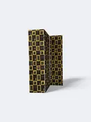 1950's British Room Divider Screen Covered with Sanderson Fabric of London (Three 8-foot by 2-foot Panels)