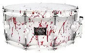 6x14-Flat White Blood Spatter