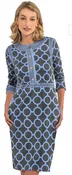 Gretchen Scott Trimmed Up Dress - Dip & Dot - Gray — Spring Street Boutique