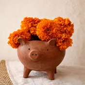 Marranito Mexican Clay Vase