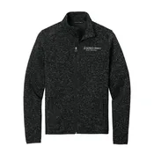 Port Authority – Unisex Sweater Fleece Jacket – Black Heather