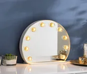 18" White Hollywood Vanity Makeup Mirror