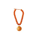 Bali Shell Necklace- Orange