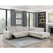 2-Piece Power Reclining Sectional with Right Chaise Adahlia Collection — Furniture Mattress Depot