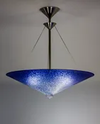 Cobalt Fade Cone Pendant Chandelier