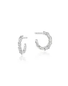 12.90mm Small Hoop Earrings 18k White Gold