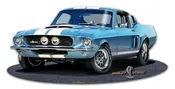 1967 Shelby Mustang GT500 Laser Cut