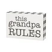 CA-3492 - Grandpa Rules Box Sign
