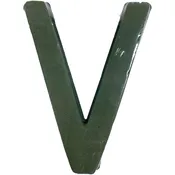 12" Fresh Floral Foam Letter "V"