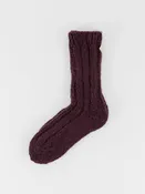 Album di Famiglia HK Ribbed Socks in Wine