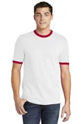 American Apparel  Fine Jersey Ringer T-Shirt. 2410W