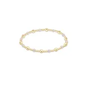 Enewton Classic Gold Sincerity Pattern 4mm Bead Bracelet with Pearl Beads
