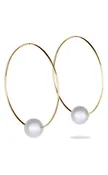 Biltmore Hoop Earrings | Gold | Diamond