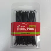 40 Bobby Pins Black 2 3/4" Jumbo Size
