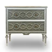 2 Drawer Sideboard Grey Finish