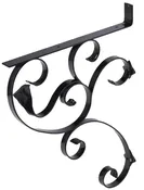 145 Iron Mailbox Bracket – Black
