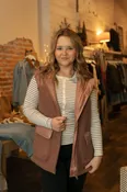 Alpine Fleece Zip Up Hooded Vest*final sale