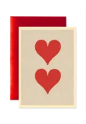 18th Century Hearts Blank A7 Greeting Card